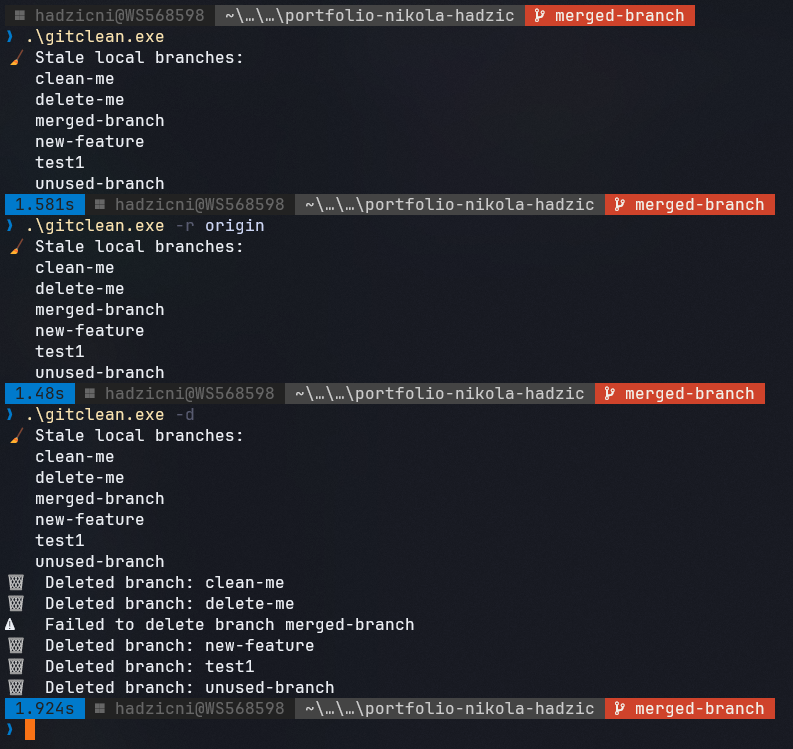 GitClean CLI